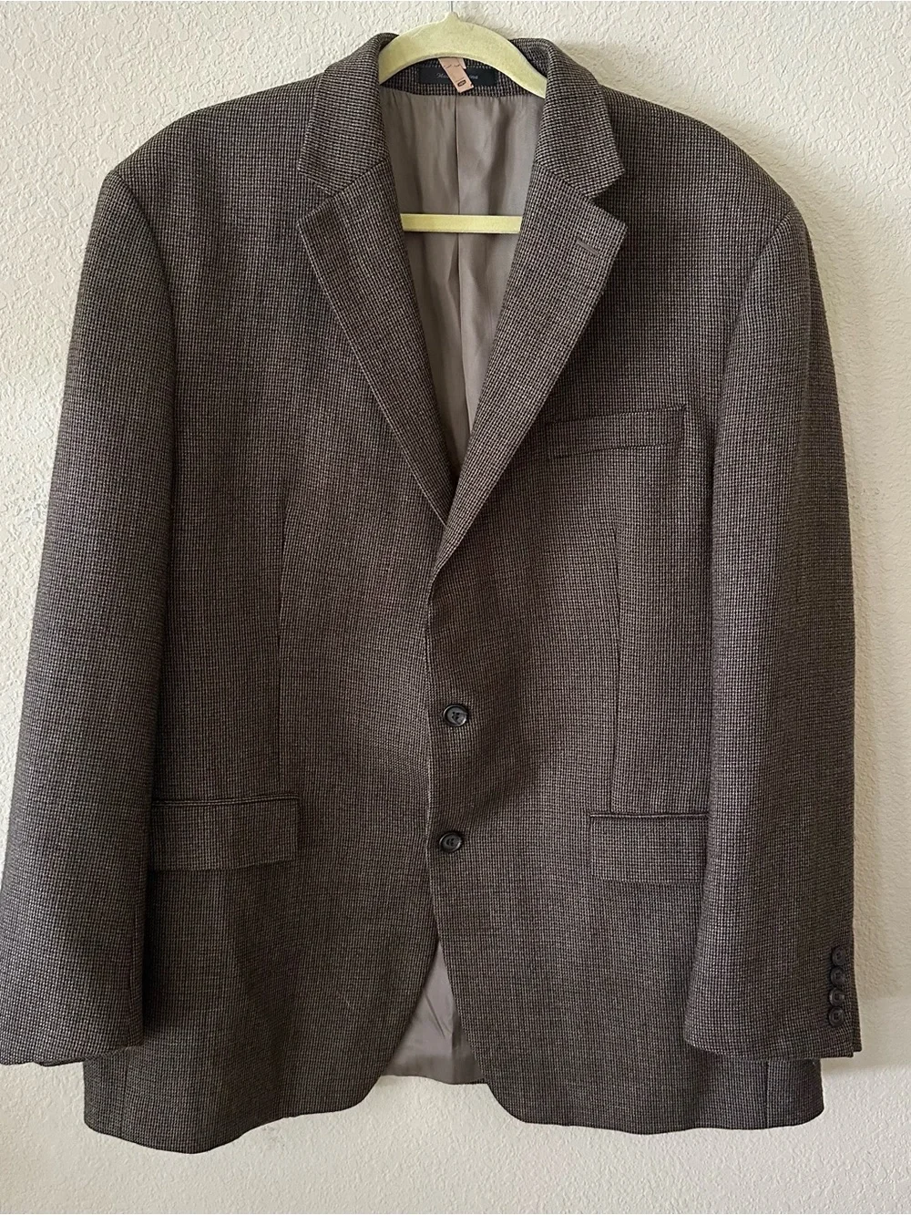 Lauren Ralph Lauren Brown Herringbone Blazer - Classic Tailored Sport Coat 46L